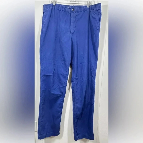 NWT VTG Polo Ralph Lauren Blue Walking Pants Fly Zip Golf Made in USA Sz L - Picture 2 of 13